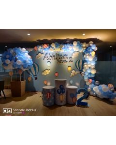 hot air balloon theme party decoration