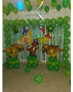 dinosaur balloon decoration at home
