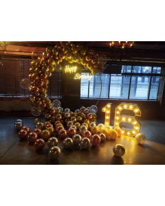 birthday party balloon decoration
