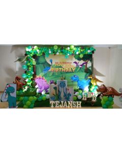 dinosaur theme birthday decoration