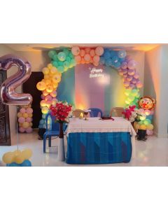 birthday room decoration simple
