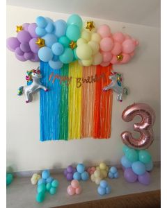 simple decoration for birthday party at home
