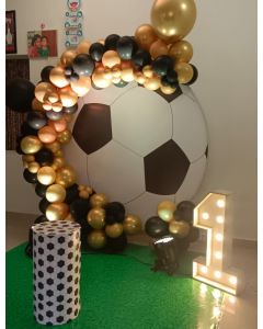 Simple football theme party decoration