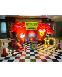 car racing theme party decoration