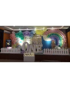 birthday party balloon decoration
