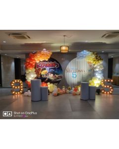 Twin birthday party decoration
