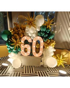 Sophisticated Sixty Soiree Decoration