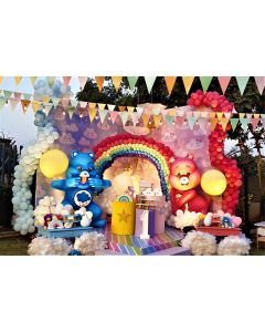 3D Bear Flex Backdrop with Balloon Structure