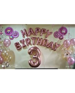 Home décor with foils &balloon bouquets
