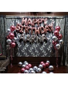 Home décor with foils & balloons bouquets