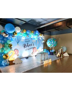 hot air balloon theme party decoration