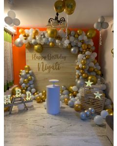 balloon decoration for birthday at home
