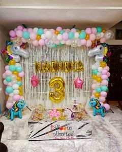 Unicorn theme party decoration