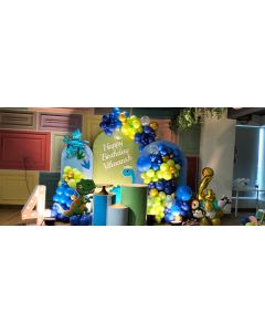 T-Rex Fun 4th Birthday Decoration