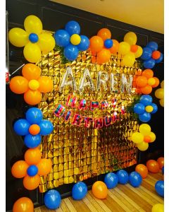 birthday room decoration simple
