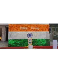 customize Indian Glittering flag