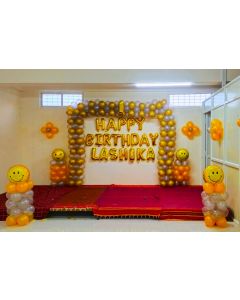 balloon decoration for birthday at home
