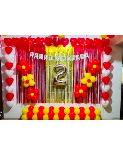 birthday room decoration simple
