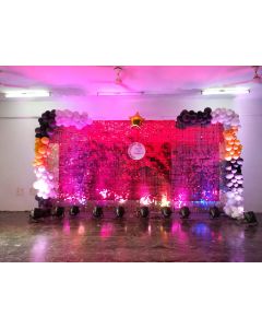 Glitter backdrop birthday decoration