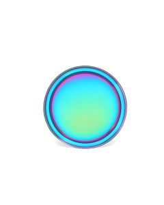 Rainbow PVD Coated Quarter Plate – FDA Approved, Durable, Eco-friendly