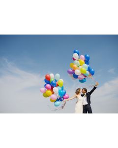 100 Latex Balloons Bunch