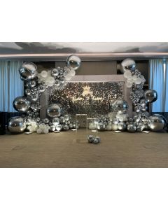 Elegance Platinum Birthday Decoration