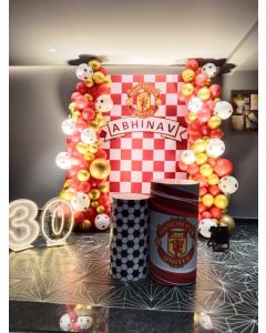 Spectacle Red & Gold Theme Birthday Decoration
