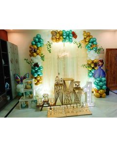 Fascinating Balloon Arch Birthday Decoration
