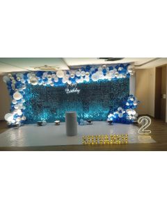 Twinkling Blue Sequin Birthday Decoration