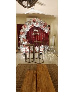 Fascinating Balloon Arch Anniversary Decoration