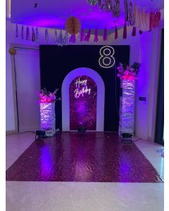 Illuminated Elegance Birthday Decor