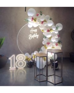 Opulent Bloomscape Birthday Decoration