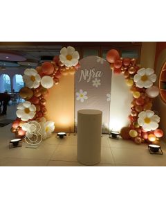 Golden Petal Party Setup