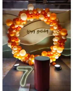 Amber Elegance Birthday Setup