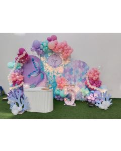 Pearl & Pastel Ocean Party Setup