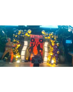 Disco Themed Birthday Setup