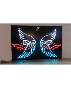 Wings neon light